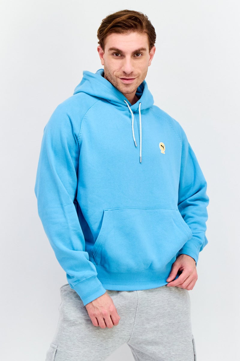 PUMA Men Sportwear Fit Graphic Long Sleeves Outdoor Hoodie, Dusty Aqua  - Image 1