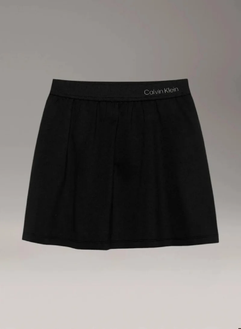 Calvin Klein Jeans Ck Black Flared Punto Milano Skirt for Women | Best Price UAE