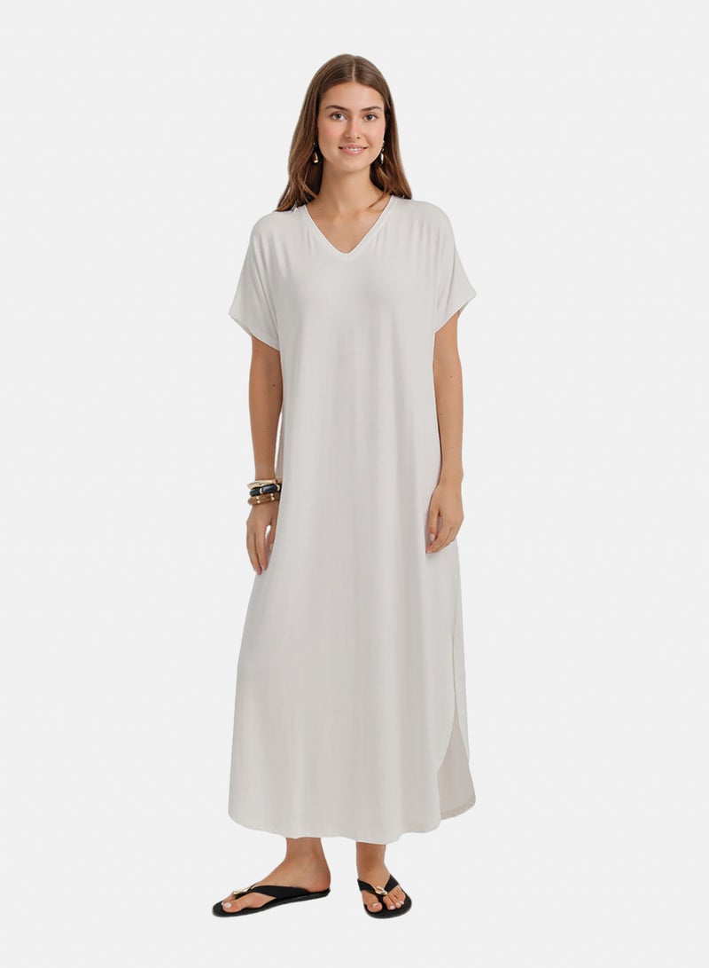 Carina Side-Slit Lounge Dress - Image 1