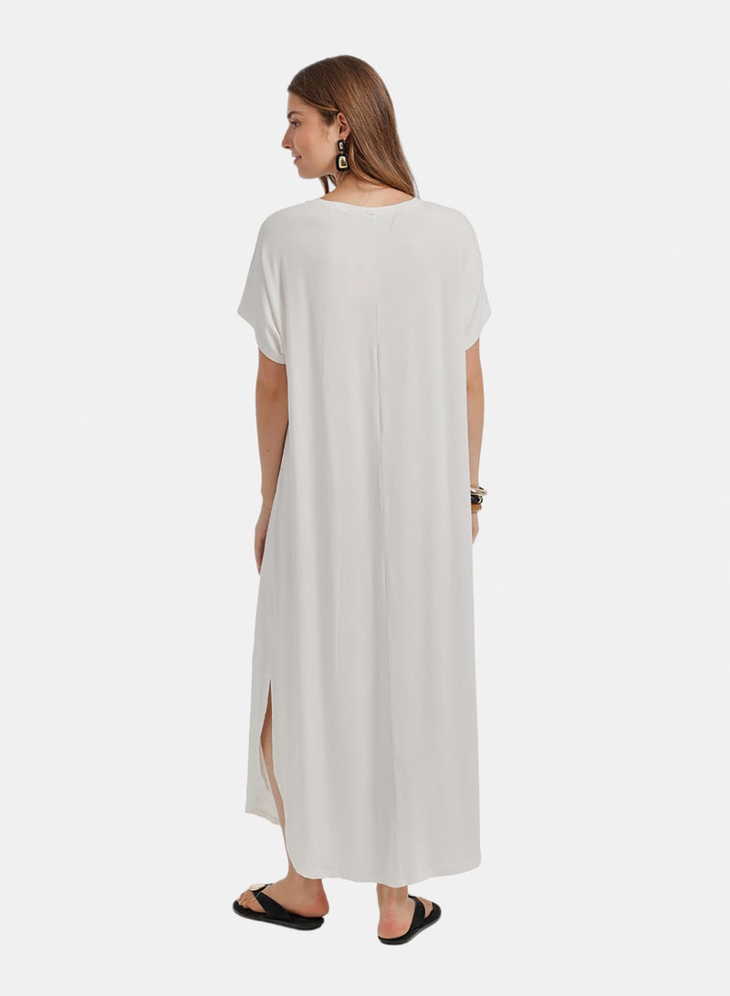 Carina Side-Slit Lounge Dress - Image 4