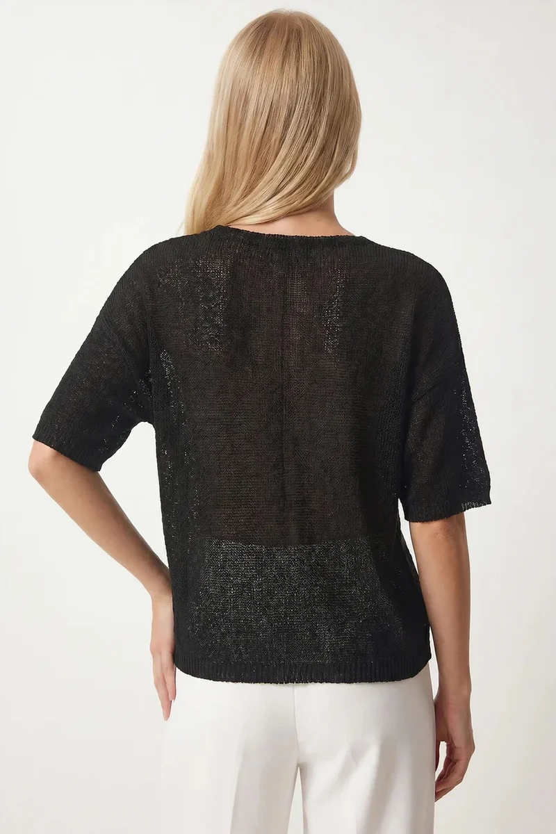 هابينس اسطنبول ISTANBUL Women’s V-Neck Knit Top