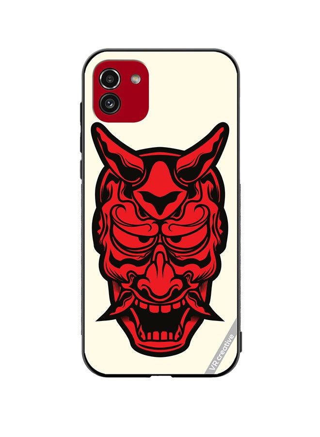 VR CREATIVE Protective Case Cover For Samsung Galaxy A03 Devil Horns Design Multicolour - Image 1
