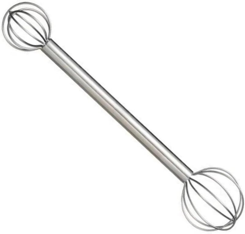 Light sturdy raw material 304 Stainless Steel Miso Muddler, Protable Double Head Miso Soup Measure for Soup and Sauce Home Kitchen Cooking Wide use selected material - Image 1