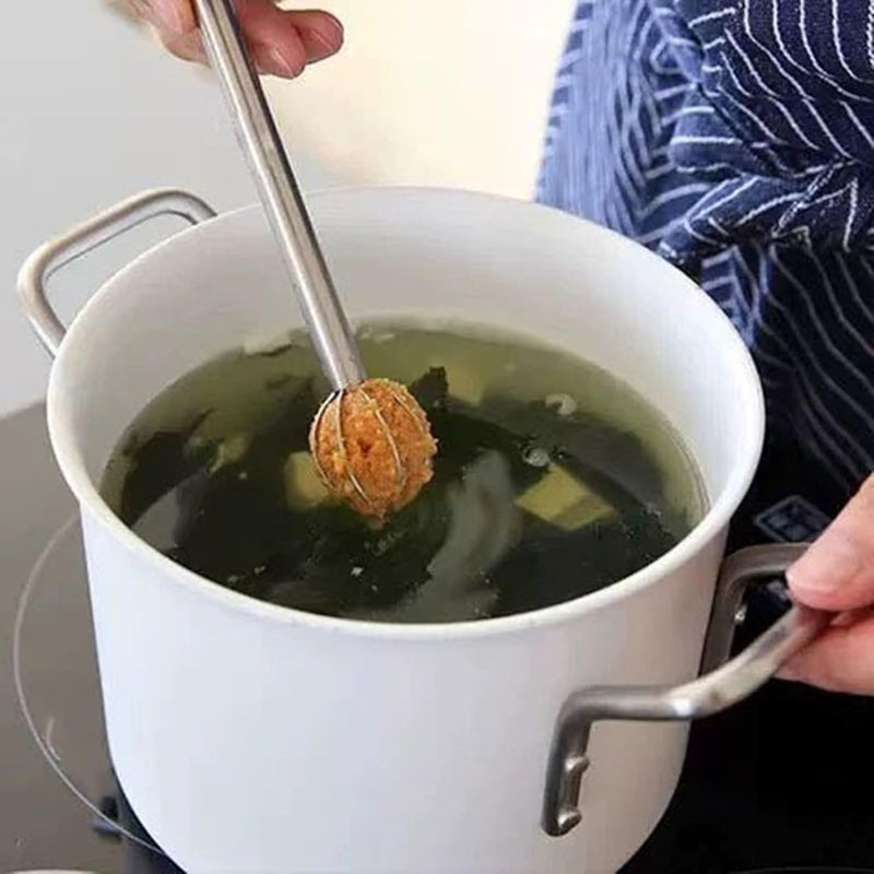 Light sturdy raw material 304 Stainless Steel Miso Muddler, Protable Double Head Miso Soup Measure for Soup and Sauce Home Kitchen Cooking Wide use selected material - Image 5