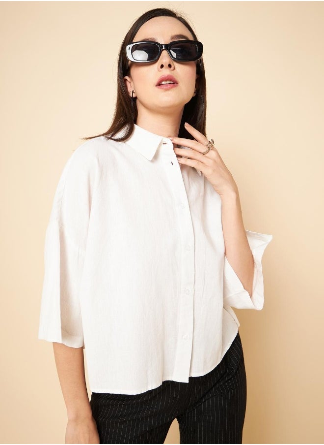 HIGH STAR - Women Offwhite Shirt - Image 1