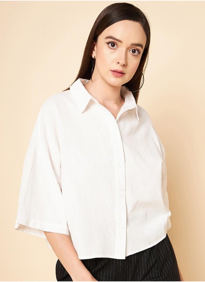 HIGH STAR - Women Offwhite Shirt - Image 1