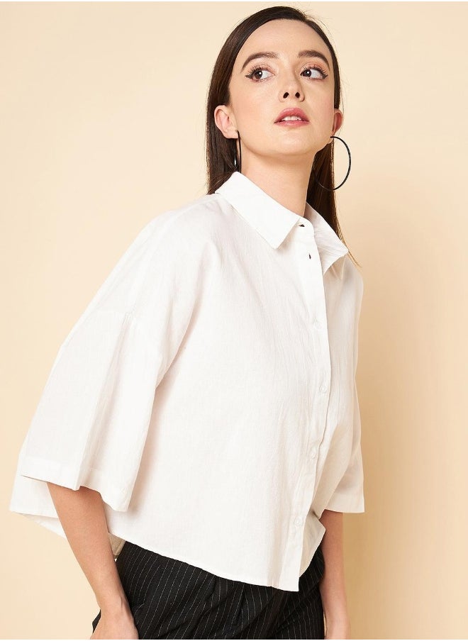 HIGH STAR - Women Offwhite Shirt - Image 1