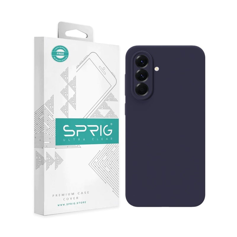 SPRIG Compatible with Samsung A56 5G Premium SilkTone Back Cover Drop Tested Shock Proof Mobile Case for Men, Women, Boys and Girls with Camera Protection (Midnight Blue) - Image 5
