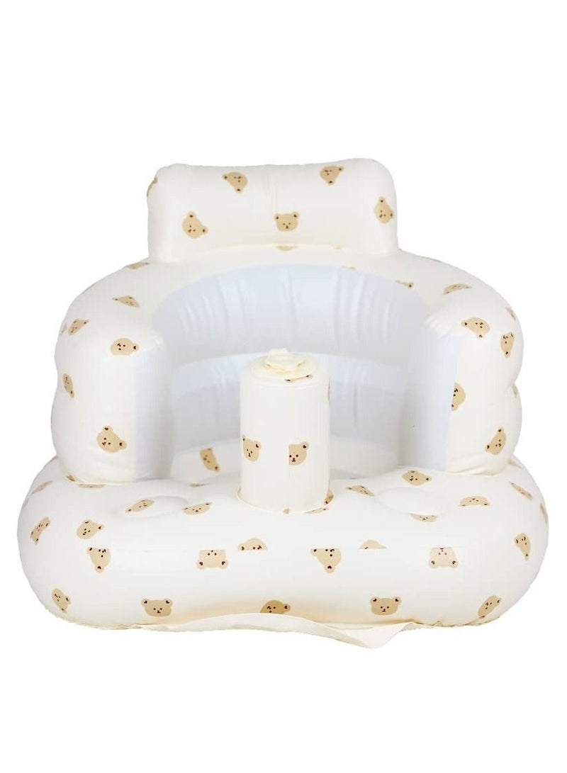 Baby Inflatable Seat for Babies 3 Months and Up Baby Support Seat Summer Toddler Chair for Sitting Up Baby Shower Chair Floor Seater Gifts with Storage Case - Image 1