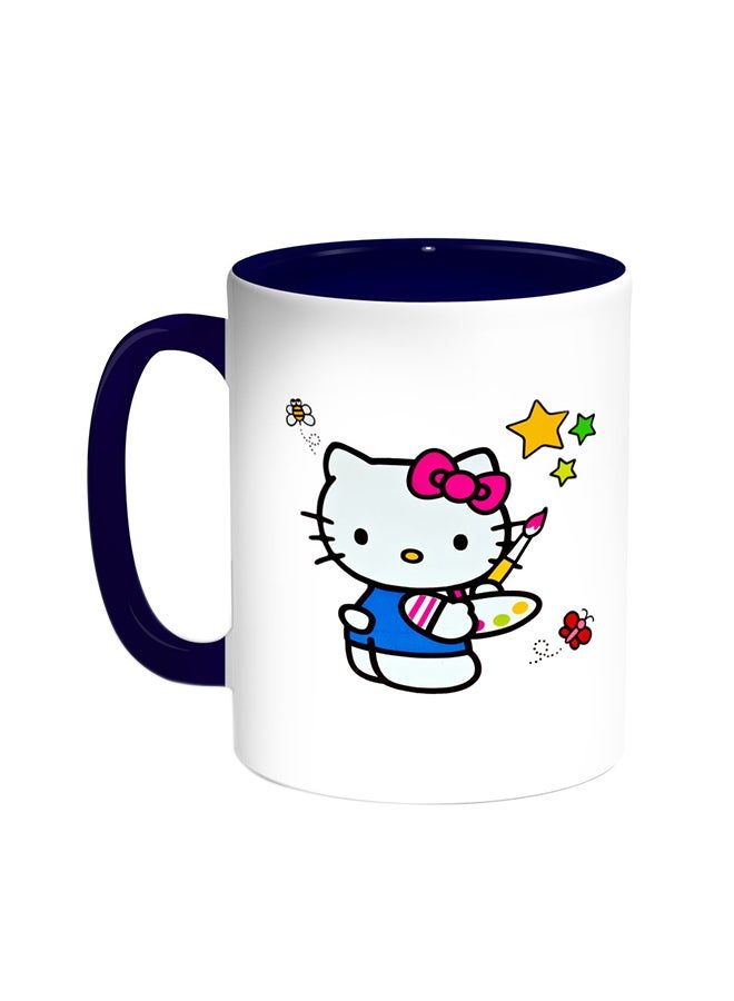 RKN Hello Kitty Printed Coffee Mug Blue/White 11ounce - Image 2
