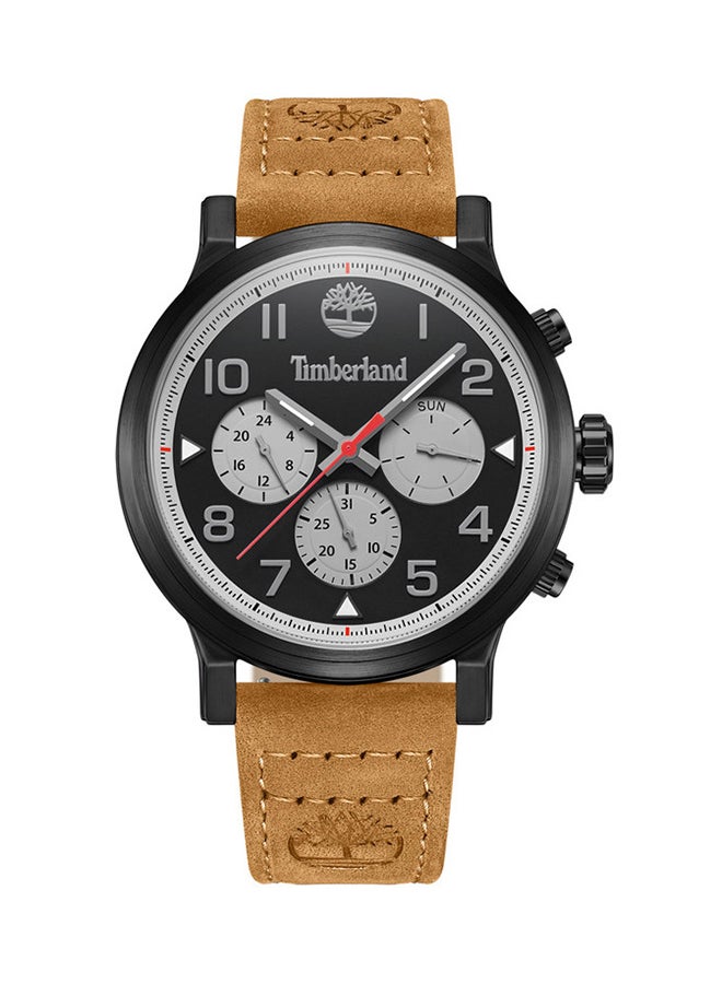 Timberland Men Timberland Pancher Watch With Brown Leather Strap 46MM 5 ATM  - TDWGF0028902 - Image 1