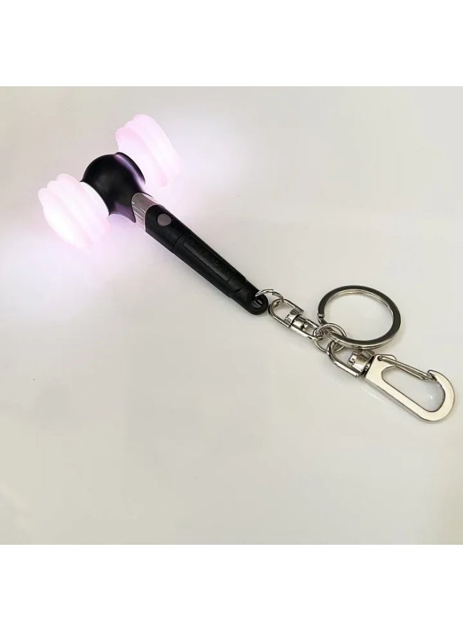 Generic Cute KPOP Light Keychain Silicone Stick Pendant Keyring Bag Accessories Birthday Gift-Color:K-Ships From:CHINA - Image 1