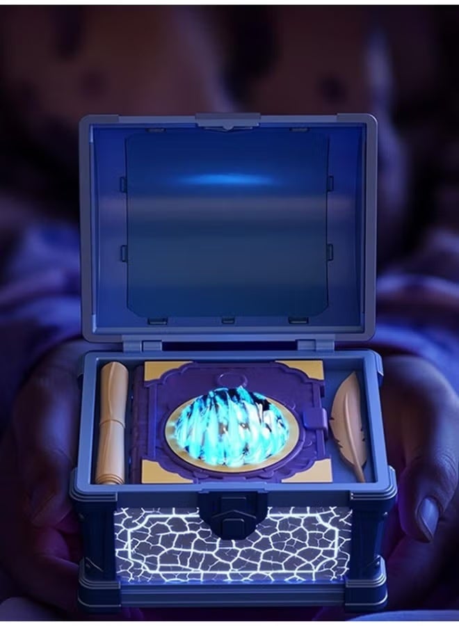 BlueFire Galaxyy Treasure Chest Aurora Borealis Projector Night Light with Bluetooth Speaker & White Noise | Dimmable Northern Lights Projector for Bedroom, Sleep & Meditation | Remote Control & Timer | Perfect Gift for Kids, Teens & Adults - Image 5