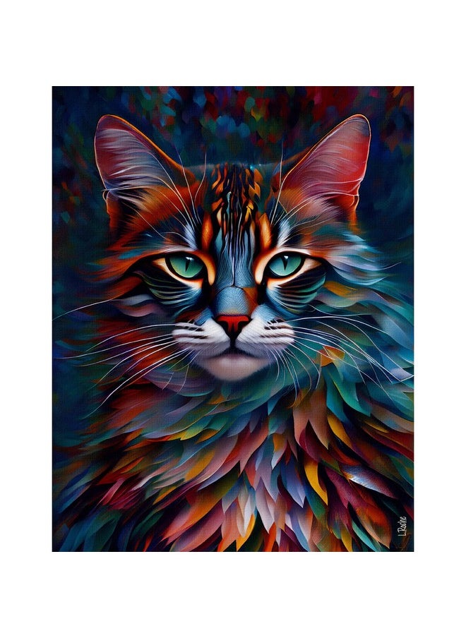 Ingooood Ingooood Jigsaw Puzzle 1000 Pieces- Cat Series - Colorful cat-2 - Entertainment Toys for Adult Special Graduation or Birthday Gift Home Decor  - Image 1