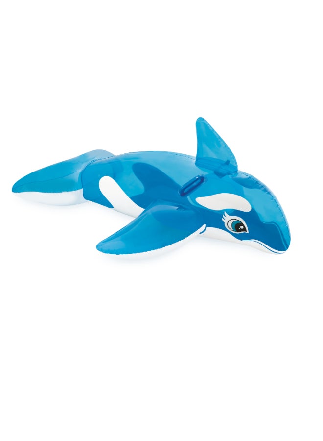 INTEX Little Whale Ride-On Inflatable Pool Toy – 152cm x 114cm – Ages 3+ - Image 2
