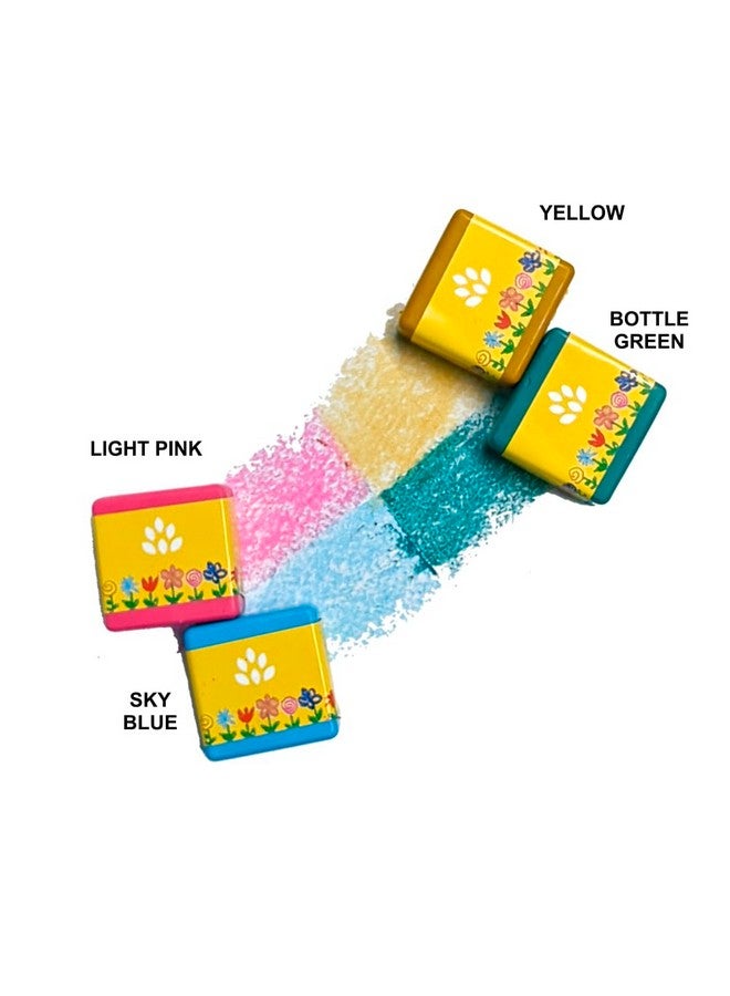 Azafran My First Crayon for Baby Girl, 4 Jumbo Block Crayons, Organic, Washable, Non-Toxic, Easy Grip for Tiny Hands… - Image 3