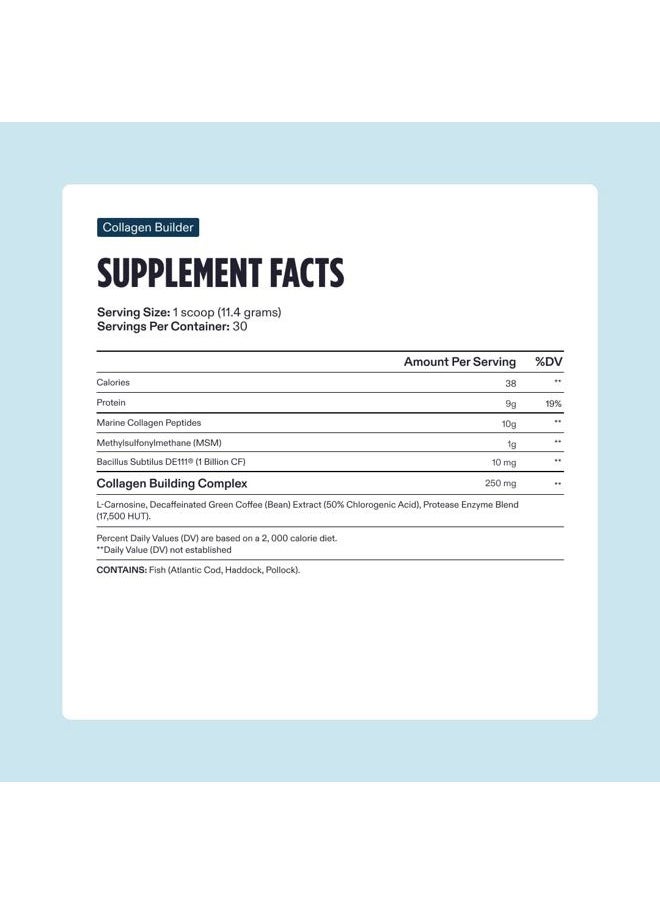 NUTRAFOL - Men's Hair Growth Supplement and Collagen Peptides Powder, Physician-formulated for Visibly Thicker, Stronger Hair, Dermatologist Recommended - 1 Month Supply, 12 oz Bottle - Image 1