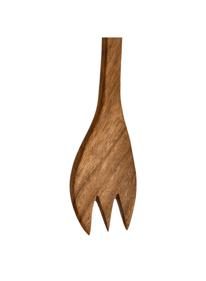 Senzo - Wooden Serving Fork - Wood - 31cm - Image 3