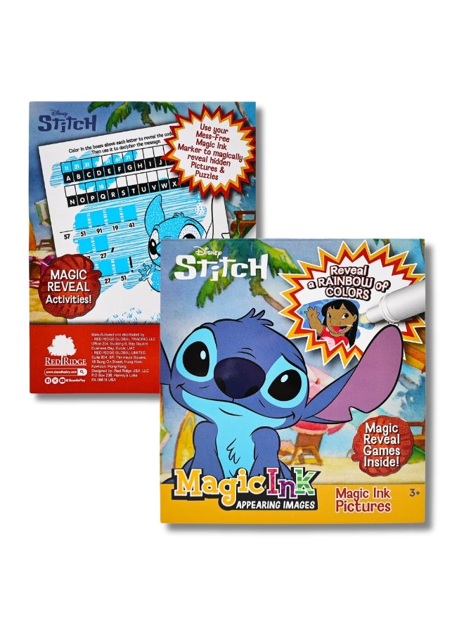 Disney Stitch Mess Free 4 in 1 Activity Kit  | Magic Ink Pictures | Educational & Learning Set |Ideal For Gifting | Age 3+ - Image 1