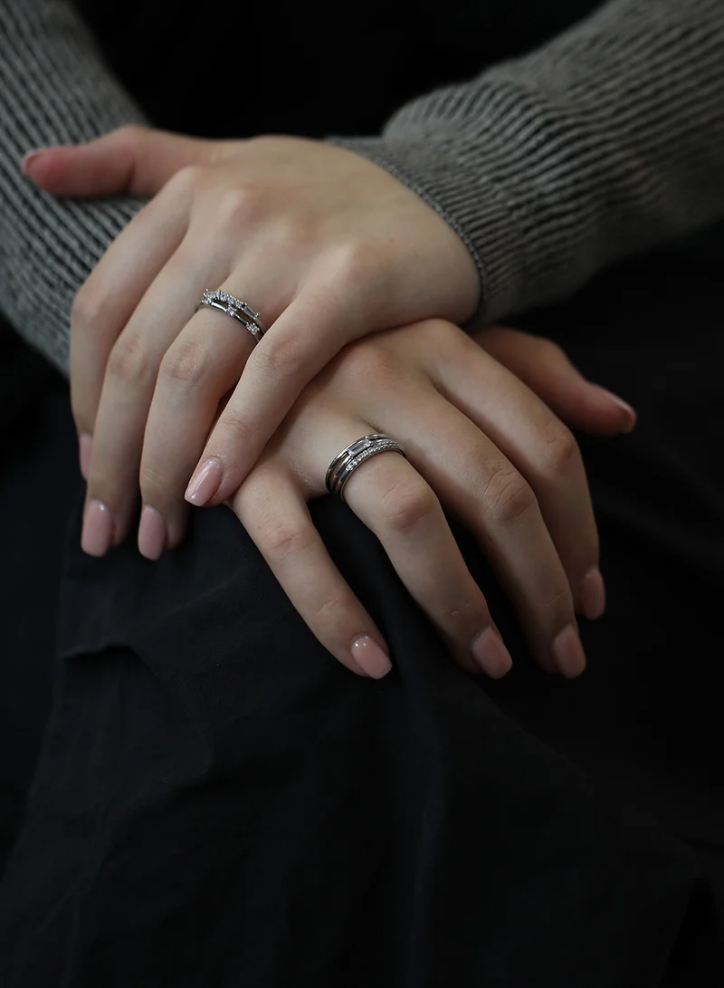 BUCKLEY LONDON 5 Pc Stacking Ring Set