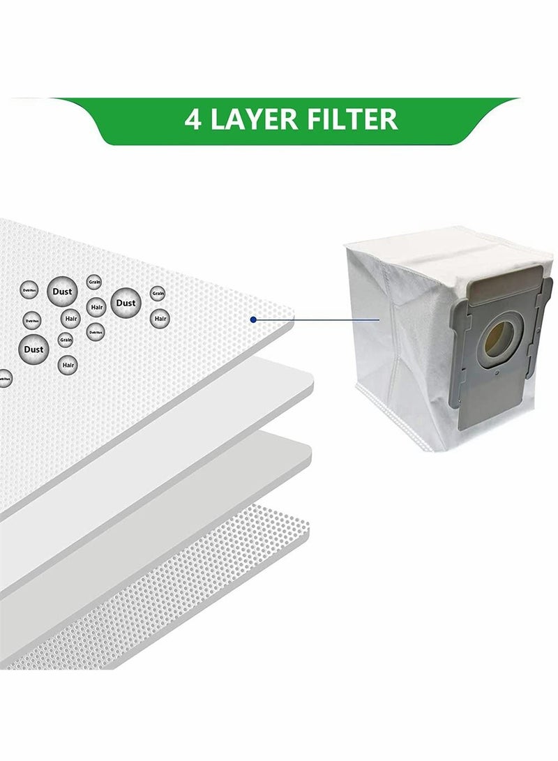 KASTWAVE 3 عبوات من ملحقات الكنس، حقيبة غبار، متوافقة مع IRobot Roomba i6 i3 E5 E6 S9، ملحقات الروبوت الكنس، قاعدة تنظيف بالمكنسة الكهربائية، أكياس التخلص التلقائي من الأوساخ، حقيبة مكنسة كهربائية - Image 5