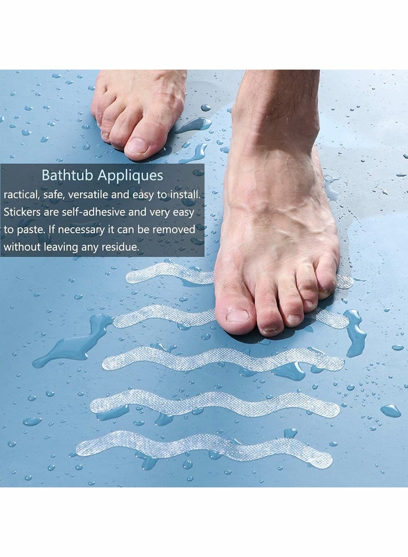 KASTWAVE Anti Slip Shower Stickers, Non-Slip Bathtub Stickers, Safety Shower Floor Non Slip Stickers - Image 5