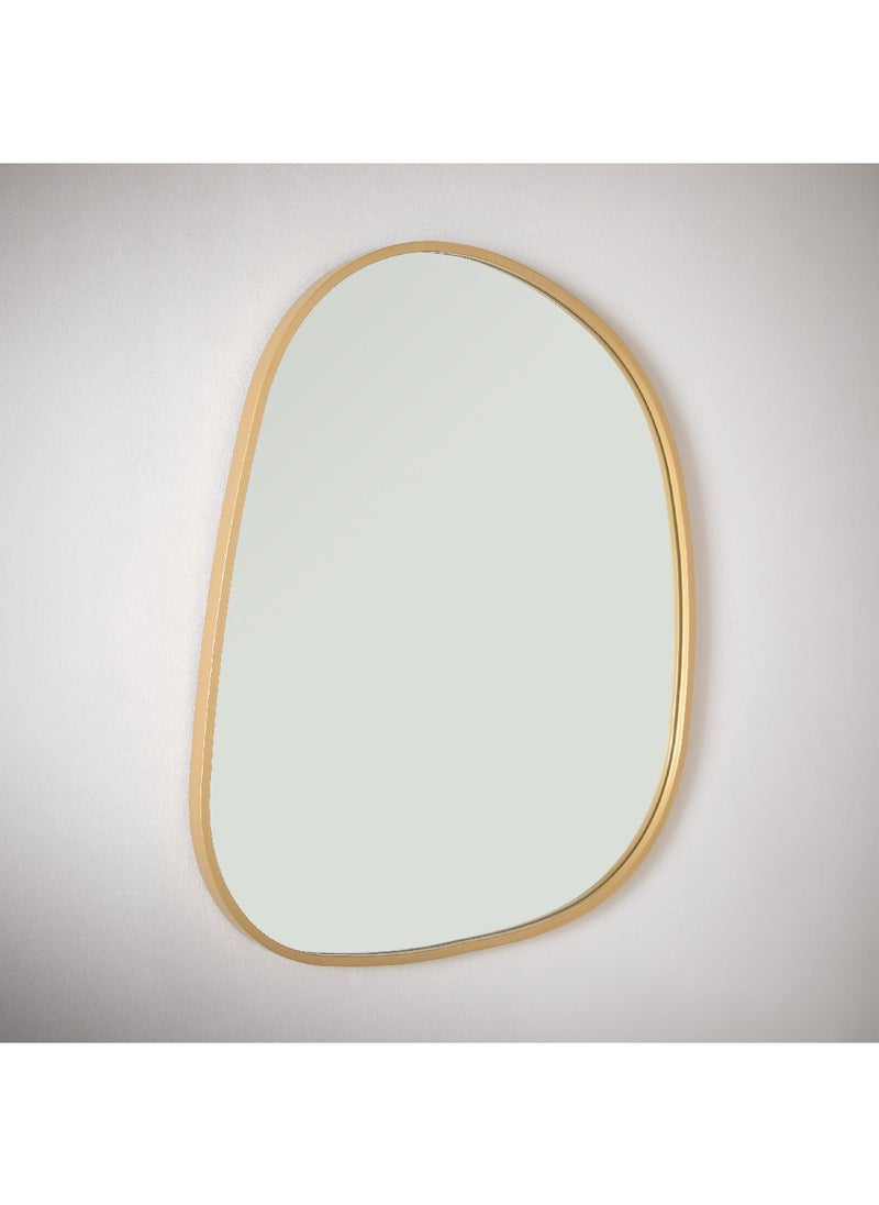 Home Box Fresco Metal Frame Wall Mirror 70 x 2.5 x 57 cm  - Image 1
