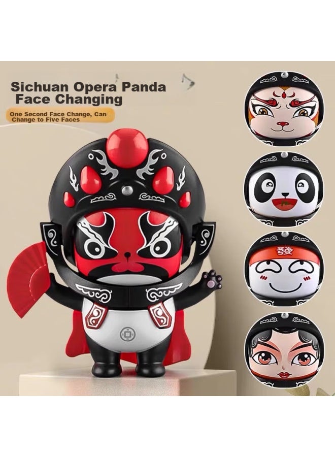Babamama Dad Mom Face-changing Doll, Sichuan Opera Face-changing Puppet, Children's Toy, National Treasure Face Painting, Sichuan Tourism Gift, Foreigner Stress Relief Toy - Image 3