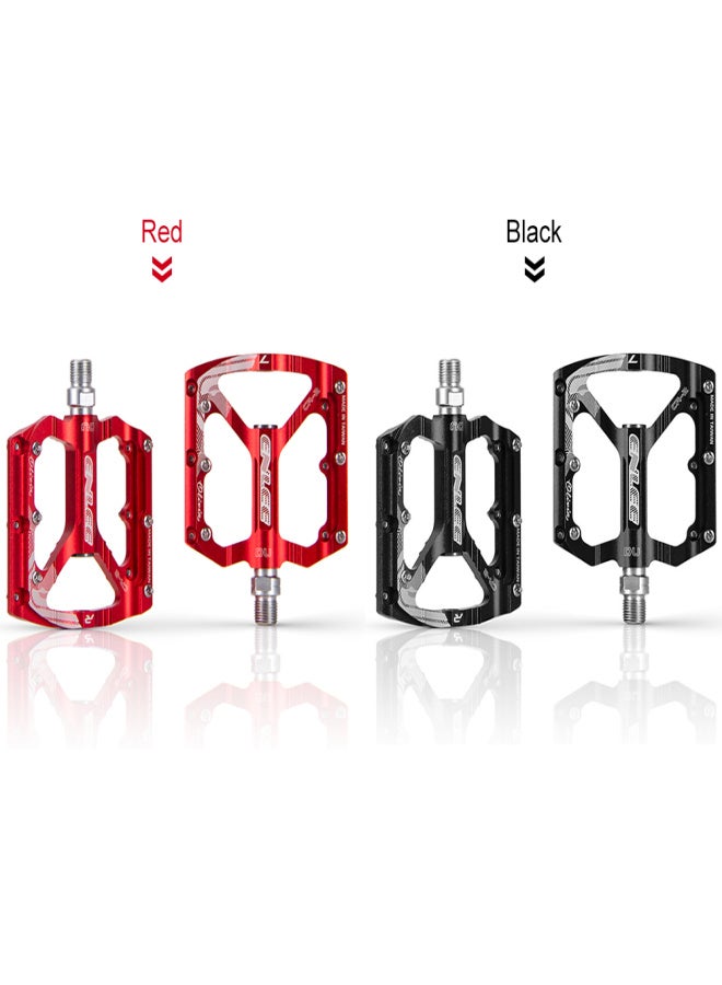 إنلي دواسات دراجة هوائية مسطحة مصنوعة من سبائك الألومنيوم، دواسات دراجة جبلية، دواسات ركوب الدراجات - Image 2