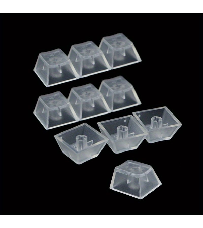 5 Pcs Transparent ABS Cherry Profile Blank Keycaps for MX Gaming Keyboard - Image 3