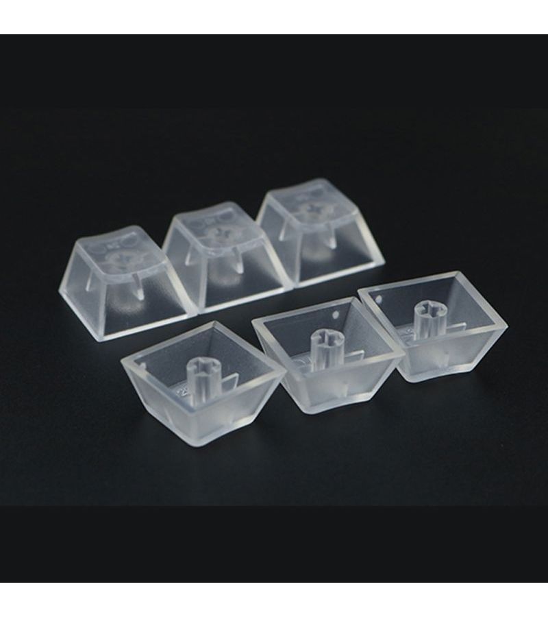 5 Pcs Transparent ABS Cherry Profile Blank Keycaps for MX Gaming Keyboard - Image 5