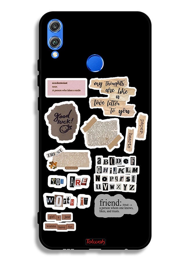 Tolwak Honor 8X Protective Case Cover Good Luck Quotes Stickers - Image 2