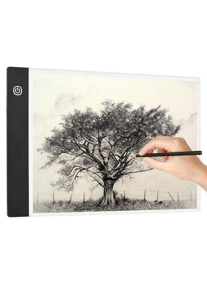 Generic - A4 Copyboard Ultra-thin LED Light Pad Adjustable 3 Levels Brightness Drawing Board USB Powered for Artist Animation Sketching Architecture Calligraphy Stenciling - Image 1