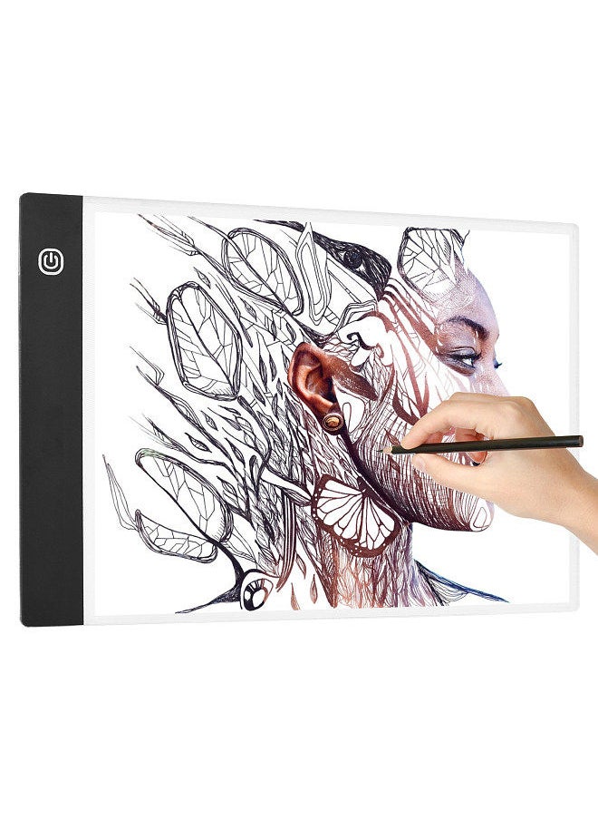 Generic - A4 Copyboard Ultra-thin LED Light Pad Adjustable 3 Levels Brightness Drawing Board USB Powered for Artist Animation Sketching Architecture Calligraphy Stenciling - Image 1