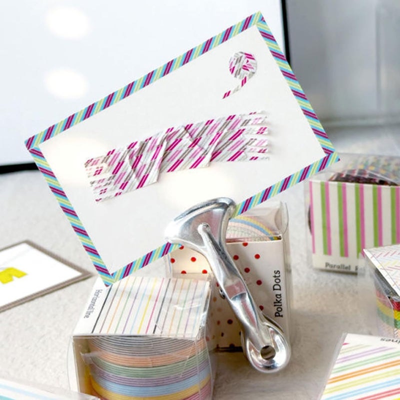 Staggered Color Dotted Tape 8 Rolls 3mm X 5m for Planners Journals Scrapbooks Craft - Image 3