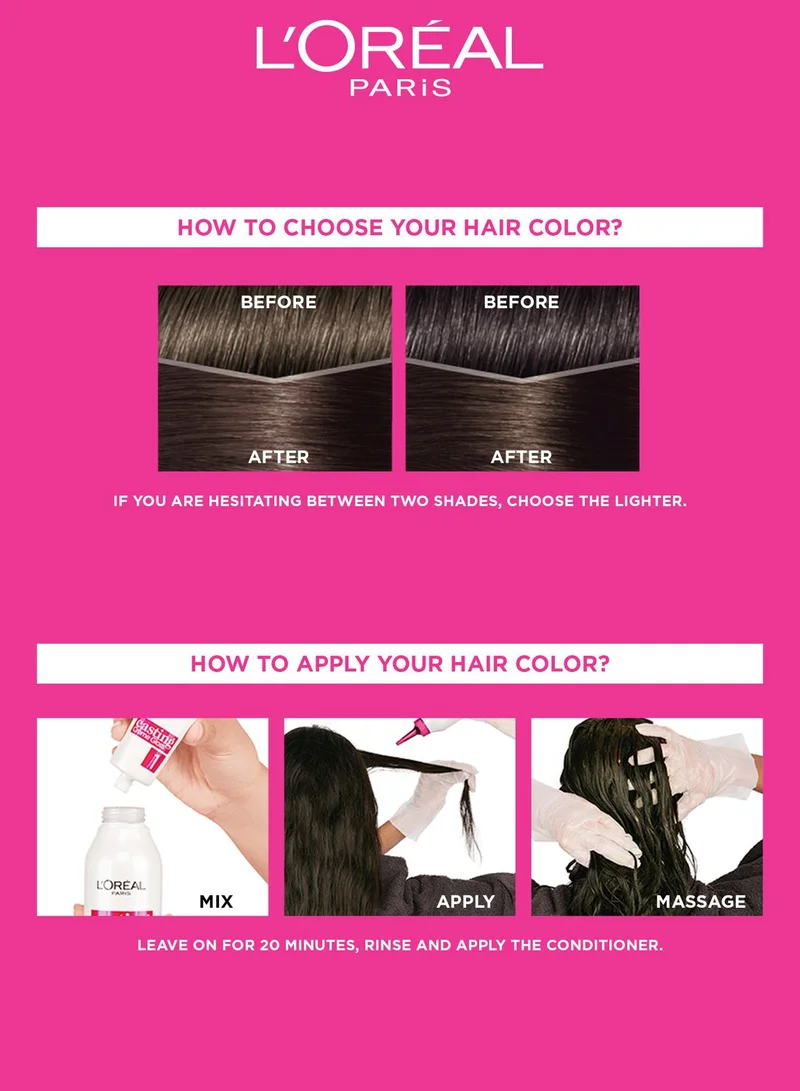 L'OREAL PARIS Casting Crème Gloss Hair Color Dark Brown