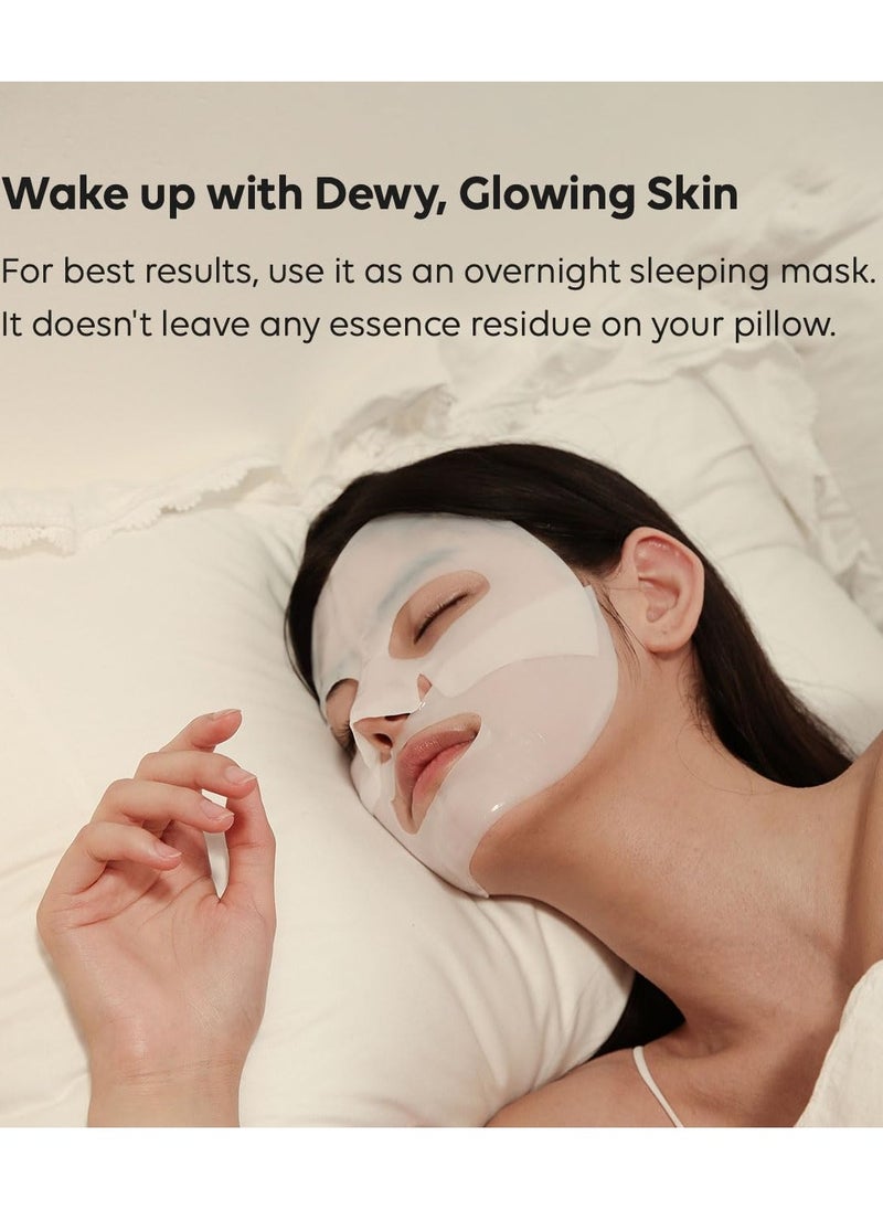 Bio-Collagen Real Deep Mask, Hydrating Overnight Mask, Pore Minimizing, Elasticity Improvement, 34g x8ea