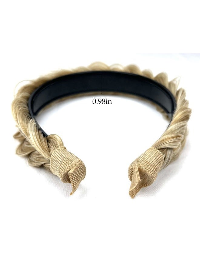 TOECWEGR Braided Headband WithTooth Wide Braid Messy Hair Hoop WomenFashion Hair Accessories - Image 3