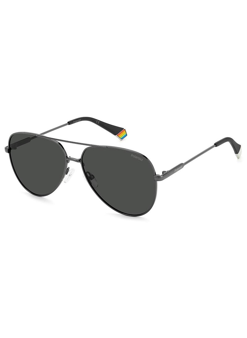Polaroid Unisex UV Protection Pilot Sunglasses - Pld 6187/S Dk Ruthen 60 - Lens Size: 60 Mm - Image 1