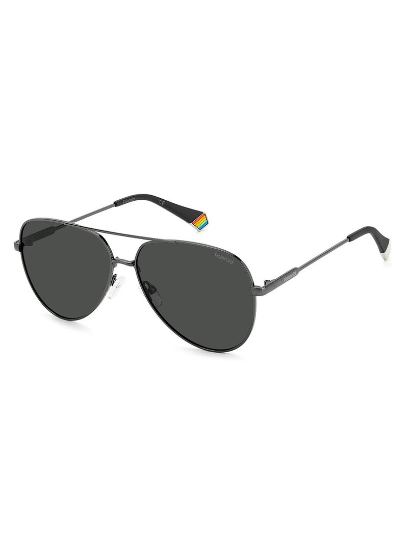 Polaroid Unisex UV Protection Pilot Sunglasses - Pld 6187/S Dk Ruthen 60 - Lens Size: 60 Mm - Image 1