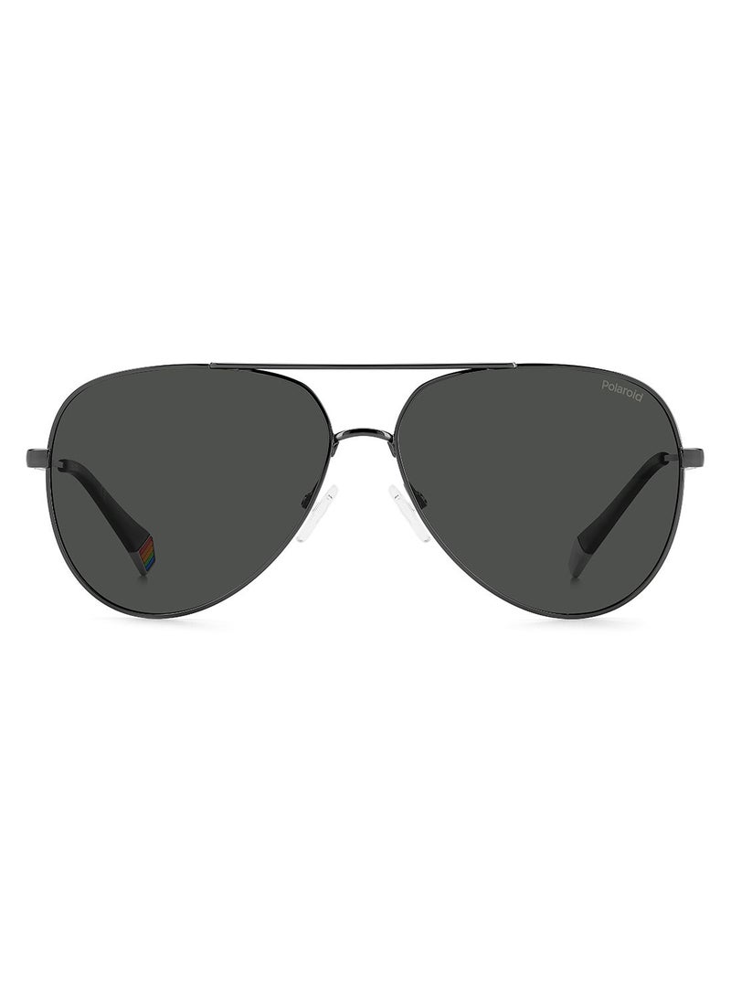 Polaroid Unisex UV Protection Pilot Sunglasses - Pld 6187/S Dk Ruthen 60 - Lens Size: 60 Mm - Image 3