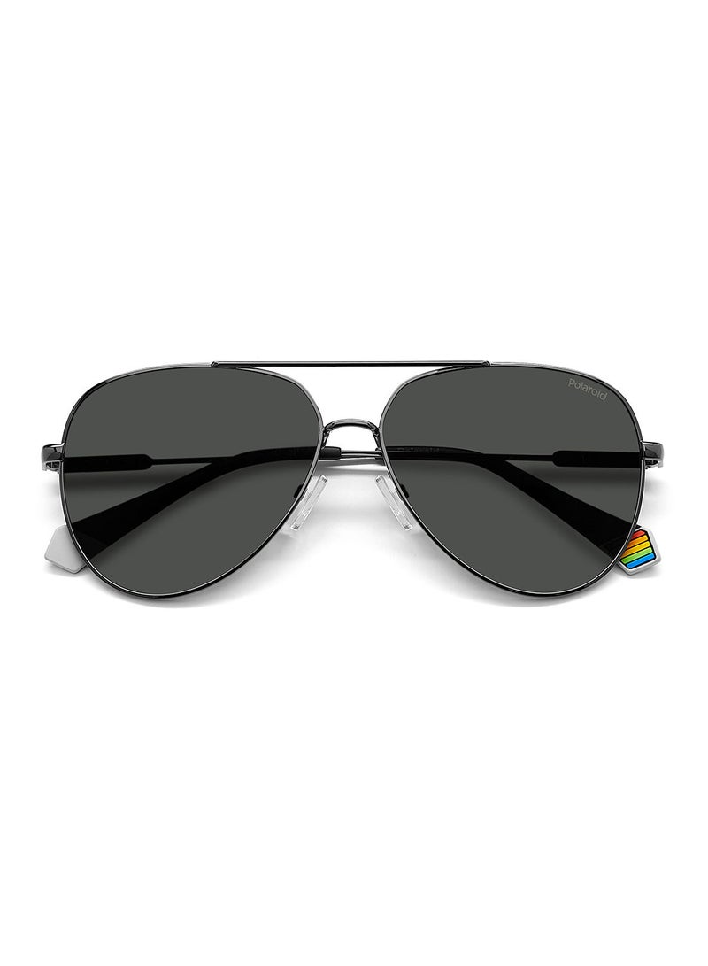 Polaroid Unisex UV Protection Pilot Sunglasses - Pld 6187/S Dk Ruthen 60 - Lens Size: 60 Mm - Image 4
