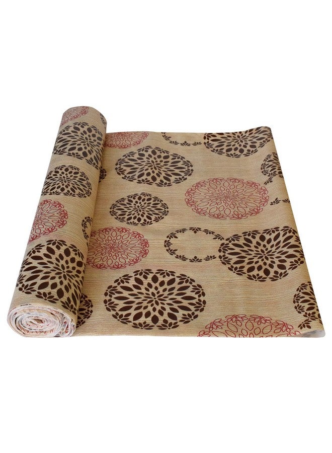 Kuber Industries Rangoli Printed PVC Anti Slip Skid Shelf Mat, 5 Mtr- Pack of 2 (Sand),Standard - Image 4