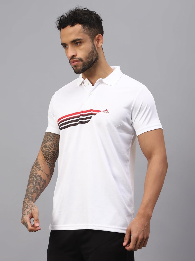 Vector X VTD-300-B-XL Polyester T-Shirt, XL (White) - Image 4