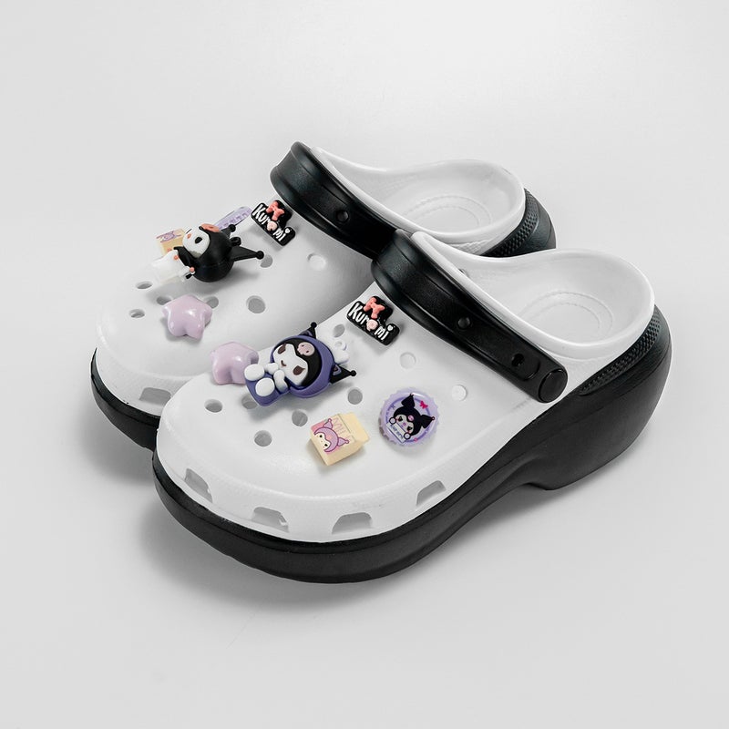 New Bottle Cap Kulomi Eva Hole Shoes Women'S Outer Wear Parent-Child Fashion All-Match Soft Bottom Non-Slip Toe Sandals - Image 2