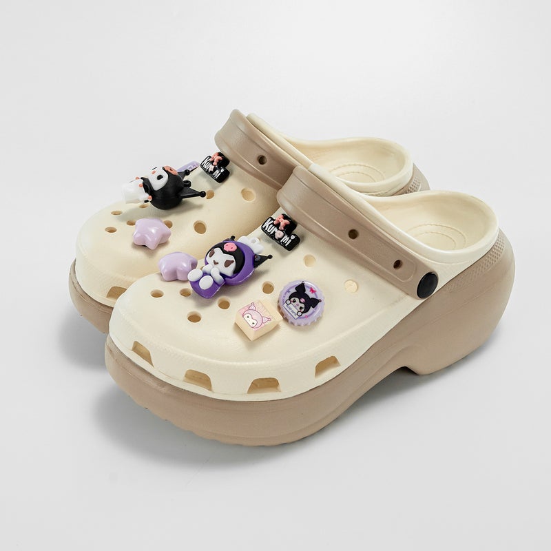 New Bottle Cap Kulomi Eva Hole Shoes Women'S Outer Wear Parent-Child Fashion All-Match Soft Bottom Non-Slip Toe Sandals - Image 3