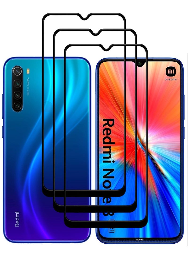 ACLIX 3 Pieces Antistatic ESD Dustproof Premium Quality High Definition Tempered Glass Screen Protector Designed For Xiaomi Redmi Note 8 - Image 1