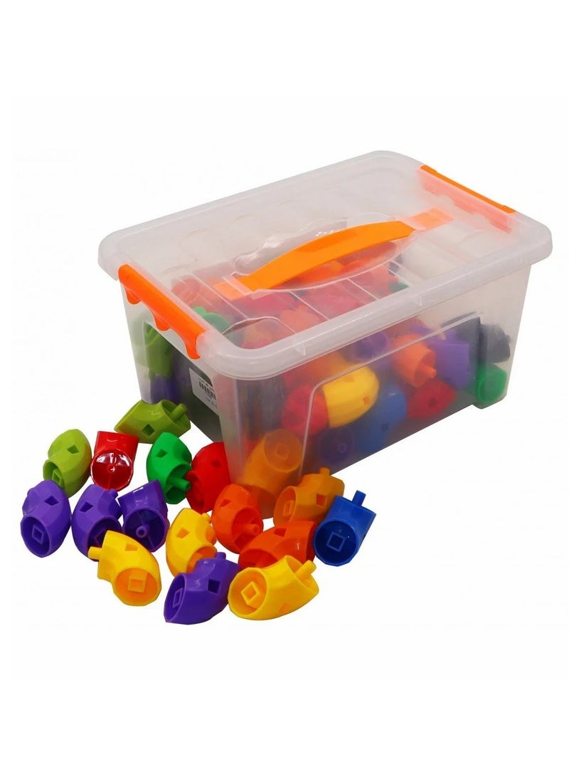 Colorful Construction Toy for Kids - 80 Pieces