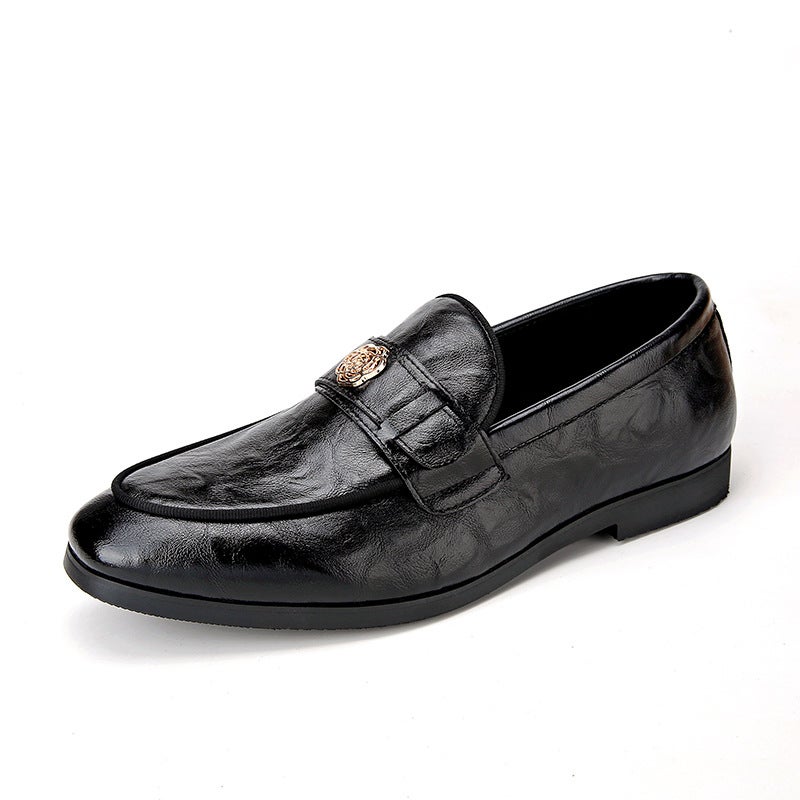 Large Size Men'S Slip-On Shoes 2025 New British Men'S British Style Casual Loafers - Image 1