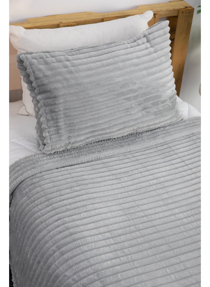 Linda 2 Piece Single Blanket Set - Grey - pzsku/ZE9C9627C5AB40F9276EDZ/45/_/1735957033/3e9b8ecb-c448-49dc-8d25-54135b6935bc